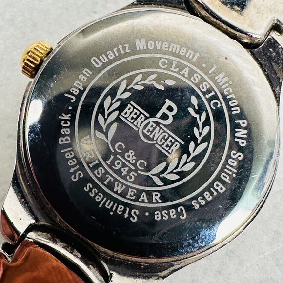 Berenger Watch Womens 23mm Round Two Tone Quartz Modern Classic New Battery - Picture 8 of 13